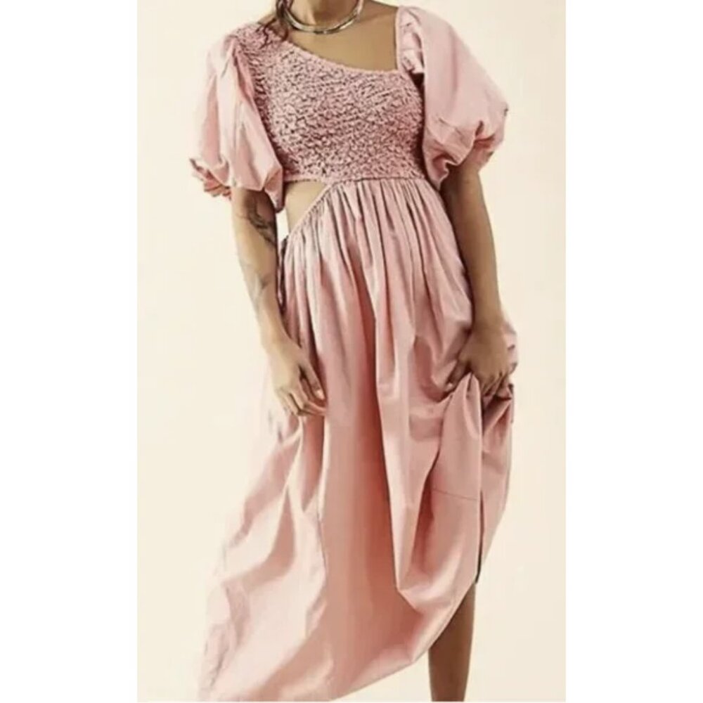 Free People One Shoulder Pink Dress